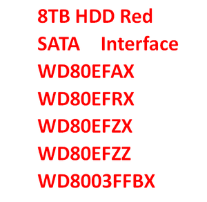 WD80EFZZ Red 8TB Disco duro interno NAS con 5400 RPM 128MB Cache SATA 3,5 "para 8TB Digital Red WD80EFAX WD80EFPX WD80EFZX - Product Image 2