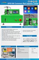 Máquina de Prueba y Calibración de Inyectores Common Rail EPS106 con Función de Codificación