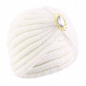 Gorro de Invierno de Alta Calidad para Uso Diario, Accesorio de Joyería, Gorro Elástico de Color Sólido, Cálido, Acrílico, Ideal para Viajes, para Mujer - Product Image 6
