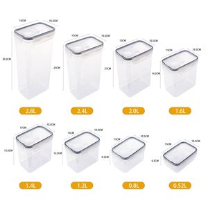 Multi Sizes PP Kitchen Storage <b>Containers</b> with Lid BPA-Free Cereal Storage <b>Container</b> for Pantry <b>Flour</b> Sugar - Product Image 2