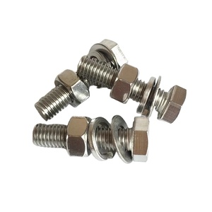 304 316 Thép Không Gỉ A2 A4 Ốc Vít Hex <span class=keywords><strong>Bolt</strong></span> Và <span class=keywords><strong>Nut</strong></span> Set Với Máy Giặt - Product Image 1