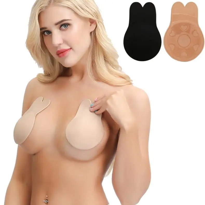 2Pcs Bikini Swimwear Mulheres Almofadas do Sutiã Autoadesivo Silicone Levante Tampa Do Bocal Adesivo No Peito Maiô Biquínis Biquini 2019