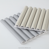 Panneau mural WPC insonorisant, ignifuge et absorbant le son, design géométrique moderne gaufré Damas, garantie 3 ans, design graphique, pour salle de sport