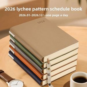 2026T Printed Calendar <b>A5</b>/A4 Sheep Skin Planner <b>Notebook</b> with Custom Logo Imprint Binding-Free Gift - Product Image 2