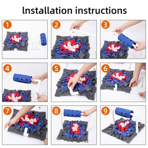 2024 <b>Automatic</b> <b>Dog</b> <b>Treat</b> Food <b>Dispenser</b> Interactive Puzzle Toys for <b>Dogs</b> Difficulties Snuffle Mat Bowl Pet Bowls Feeders - Product Image 5