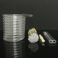 Tubo de Cuarzo de Sílice Fundido de Alta Calidad, Mini Tubo de Vidrio Transparente Resistente al Calor para Diversas Aplicaciones Industriales, OEM ODM