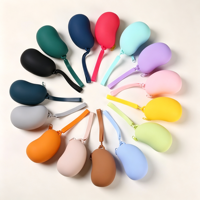 Organisateur de voyage en silicone minimaliste moderne, étui de rangement pour écouteurs et câbles, sac de rangement en silicone imperméable et réutilisable
