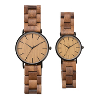Relojes de madera hechos a mano para hombre, pulsera con logotipo personalizado, de marca