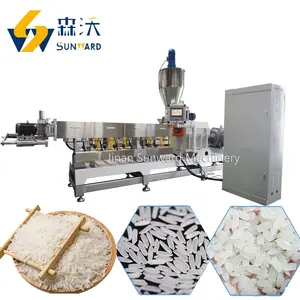 Automatic 2023 Sunward factory supplier extruder 78=90 kw model artificial rice kernel dal frk plant machinery cost