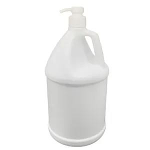 พลาสติกสีขาว 1 แกลลอนHand Sanitizerสเปรย์ขวดพร้อมปั๊มโลชั่นSprayer