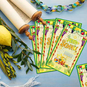 Huancai 20 PCS <span class=keywords><strong>Happy</strong></span> Sukkot Serviettes D'invité Jetable Papier Dîner <span class=keywords><strong>Serviette</strong></span> Salle De Bains Essuie-mains pour Festival Juif Articles De Fête - Product Image 4