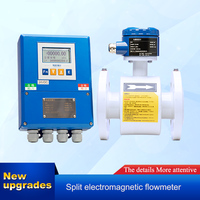 Débitmètre électromagnétique en acier inoxydable OEM en vente chaude, sortie 4-20 mA/impulsions, débitmètre de liquide inséré de 8 pouces