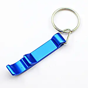 Low Price Manufacture Portable Bottle Opener Keyring Key Free Design Metal Keychains