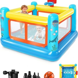 บ้านลมเป่าลมพร้อมลูกบอลสำหรับเด็ก ใช้ในบ้าน ทำจากวัสดุ PVC - Product Image 4