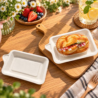 Assiette et plateau à gâteau jetables et compostables en bagasse de canne à sucre, plateau à dessert biodégradable de qualité alimentaire, OK Compost, logo personnalisé