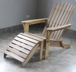 Nouvelle tendance : chaise longue Adirondack en bois massif, moderne, durable, confortable et de qualité supérieure, avec repose-pieds assorti, pour terrasse et jardin. - Product Image 1