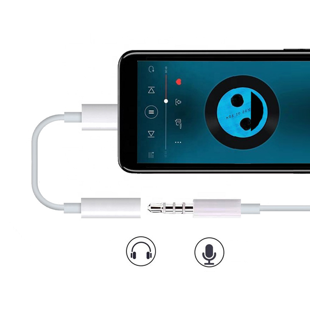 Hot Selling 3.5mm Jack Aux Audio Cable Headphone Adapter 3.5mm Jack Aux Adapter for iPhone Mobile Phone