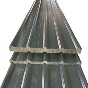 Feuilles de toiture ondulées colorées taillées sur mesure Acier galvanisé au bitume noir Soudage par cintrage de murs zingué laminé à chaud - Product Image 1