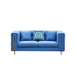 Sofá italiano <span class=keywords><strong>de</strong></span> lujo para sala <span class=keywords><strong>de</strong></span> estar, 3 + 2 + 1 <span class=keywords><strong>plazas</strong></span> con reposabrazos <span class=keywords><strong>de</strong></span> metal dorado, tela <span class=keywords><strong>de</strong></span> terciopelo, cuero, muebles para el hogar <span class=keywords><strong>baratos</strong></span> - Product Image 5