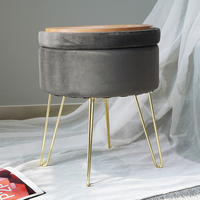 Nordische Möbel moderner Luxus Sofa Fuß mit Gold Edelstahl Bein Ottomane Hocker