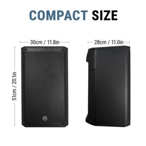 [Disponibile in Cina] Diffusore Attivo Professionale Portatile Accuracy Pro Audio CBN08D3 da 500W RMS per Palco, in Plastica, con Woofer da 8 Pollici - Product Image 3