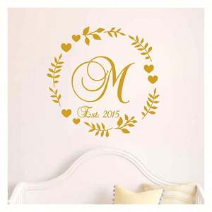 Autocollant en vinyle personnalisé pour mariage, lettres imperméables, initiales, autocollants de nom pour la piste de danse, décoration de mariage - Product Image 5