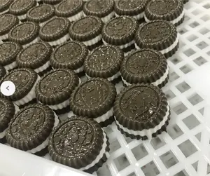 Лидер продаж на заказ, форма для печенья halal OREO, жевательные мягкие конфеты с желейным джемом, производитель конфет