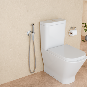 Miscelatore per Doccetta Shattaf GEE-N in Ottone Cromato con Presa per Acqua Calda e Fredda - Product Image 3