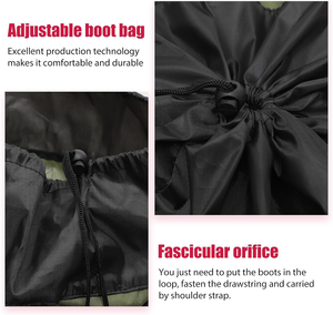 Sac de rangement multi-usages en maille ventilée pour chaussures et bottes, idéal pour les voyages en avion et le rangement des bottes de ski, sac de transport pour waders. - Product Image 1
