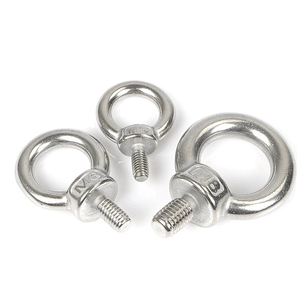 304 thép không gỉ nâng mắt hạt/Vít Vòng mắt bu lông vòng móc ốc vít M3 M4 M5 M6 M8 M10 M12 - Product Image 5