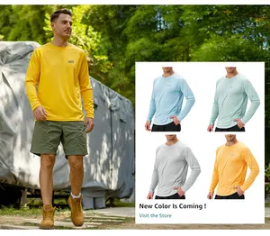 High Quality Wholesale Men Long Sleeve UV Fishing Shirts