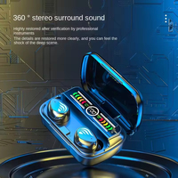Casque audio intelligent TWS M27 BT V5.3 avec écran LED numérique, écran tactile, écouteurs sans fil, écouteurs bon marché, batterie externe portable