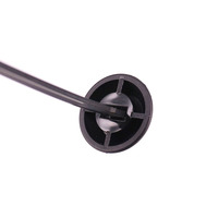 Attache-câble dentelé extérieur pour fixation directe, 200x7,6 mm, 50,0 mm, noir, 50 pièces. Art.-No. 132-20360 |   CT203-PA66HS-BK |