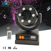 WEDOSTAGE Dj DMX512 Máquina de Burbujas con Cabeza Móvil LED RGBY de 90W con Batería para Escenarios, Fiestas, Bodas y KTV