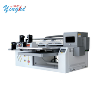 Impresora UV Industrial Yinghe 6090, Integrada con Cama Plana Izquierda y Rodillo Derecho, Equipo de Inyección de Tinta UV para Acrílico, Vidrio, Cuero
