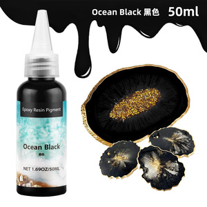 สีผสมเรซิ่นอีพ็อกซี่ 50 มล. สีโอเชียน คัลเลอร์ พิกเมนต์เข้มข้นสูง สำหรับงานไม้ริเวอร์เทเบิล สีผสมสำหรับงานฝีมือ - Product Image 4