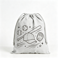 Sac à cordon pliable grand format en toile recyclée écologique avec logo personnalisé sérigraphié, pochette de rangement en corde de coton épaisse à faible MOQ