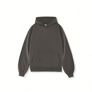 New Design Custom Heavyweight 450 Gsm <b>Drop</b> Shoulder Hoodie Manufacturers Blank Cotton Oversized Fit Hoodie for Men - Product Image 4