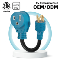 Kabel Ekstensi RV Linsheng Factory Harga Grosir Heavy Duty STW NEMA 14-30P ke 6-50R 30A hingga 50A 10/3 1FT