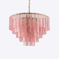 Luminaires suspendus modernes pour salon, chambre à coucher, chambre d'hôtel, éclairage décoratif de luxe, lustre en verre