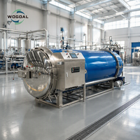 Autoclave industriel à cascade d'eau pour la stérilisation des sachets rétractables, des aliments pour bébés, des aliments humides pour animaux de compagnie et des repas prêts à consommer