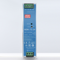 Mean Well NDR-75-12/24/48 24V 12V 48V 75W Alimentation à découpage sur rail DIN MeanWell pour l'industrie