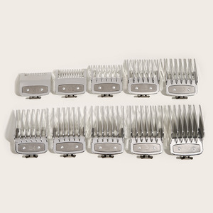 Peigne de guidage électroplaqué argenté pour tondeuse à cheveux électrique, peigne de positionnement pour hommes, accessoires de coiffure - Product Image 5