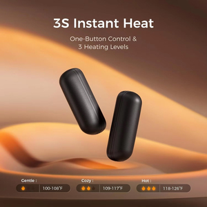 2 Pack UT2s Magnetic Rechargeable Mini Electric Hand Warmers Overheat Protection 5200mAh Portable Pocket USB-C Split <strong>Heater</strong> - Product Image 4