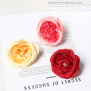 Fleur de pivoine en soie Lichao 7 cm, fleur artificielle réaliste pour la décoration de mariage, la décoration de la maison, l'arrangement de gâteaux - Product Image 4