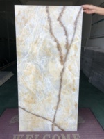 Feuille de marbre en acrylique translucide