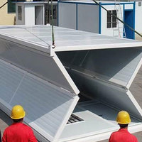 Installation rapide, maison conteneur pliable de 20 pieds ou 40 pieds avec une bonne isolation