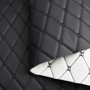 Sponge 3.5mm Stitching Line Foam Artificial <strong>Quilted</strong> Faux Leather <strong>Fabric</strong> for Car Seat Leather Material Car <strong>Upholstery</strong> - Product Image 2