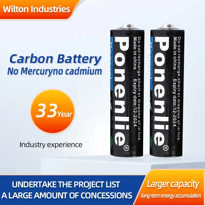 Uholan AA cinque zinco carbonio manganese 1.5v giocattoli per bambini ordinario r6 fonte di batteria a secco produttori all'ingrosso 5 batterie