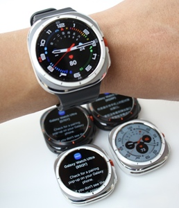Galaxy <b>Watch</b> Ultra 47mm Stainless Steel <b>Smart</b> <b>Watch</b> with Sapphire Crystal Heart Rate Monitor Sporty Design - Product Image 1